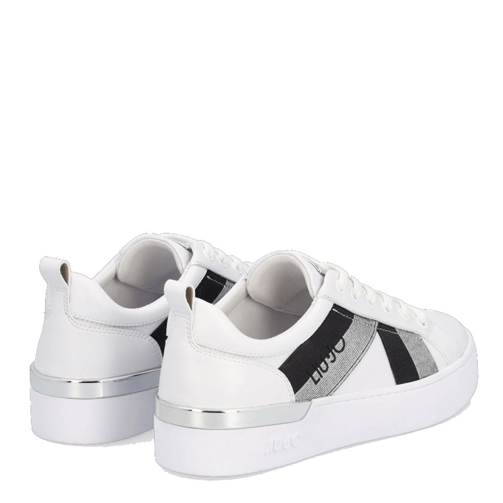 Scarpe Donna LIU JO Sneakers Bianche con Dettagli Elastici Bicolore