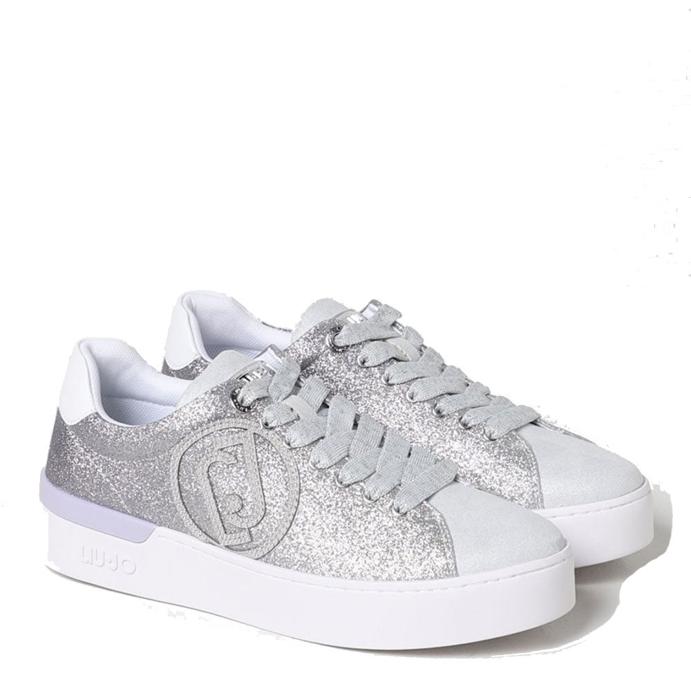 Scarpe Donna LIU JO Sneakers Silvia 82 con Glitter All Over Lavender