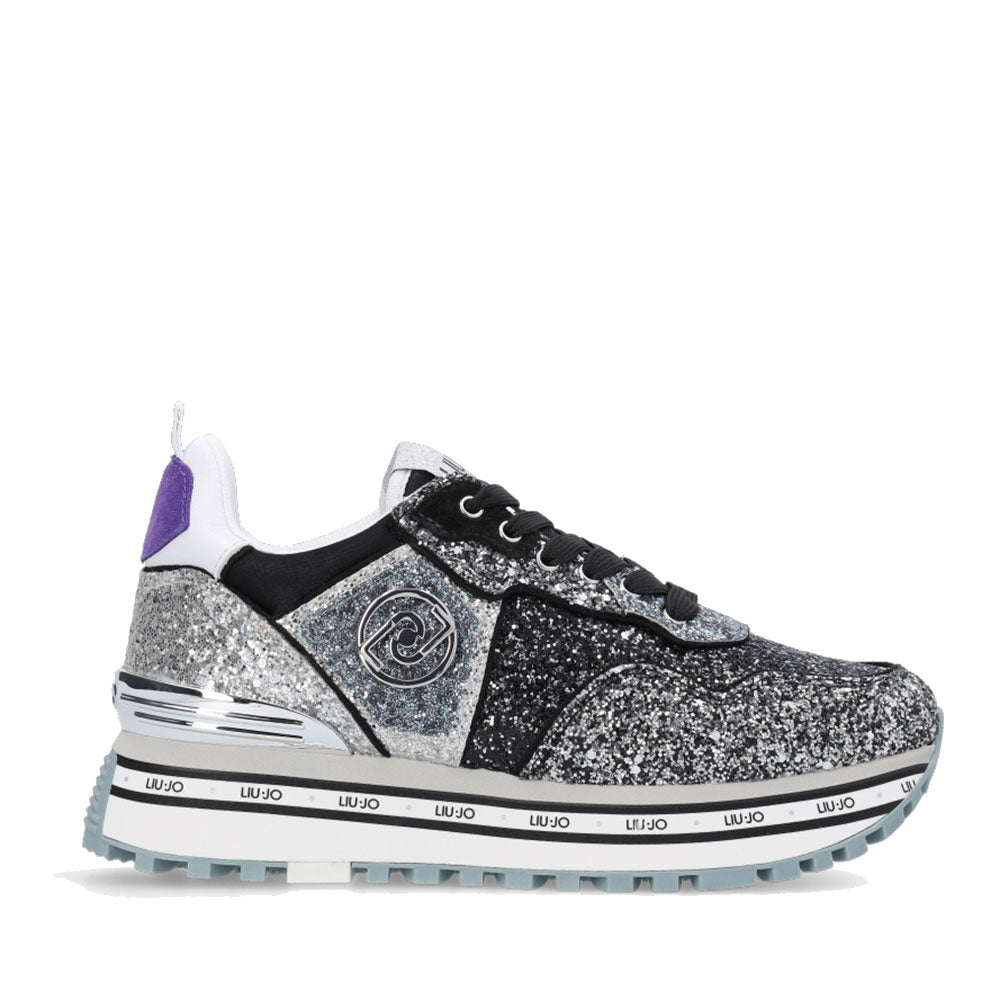 Scarpe Donna LIU JO Sneakers Platform Maxi Wonder 24 Glitter All