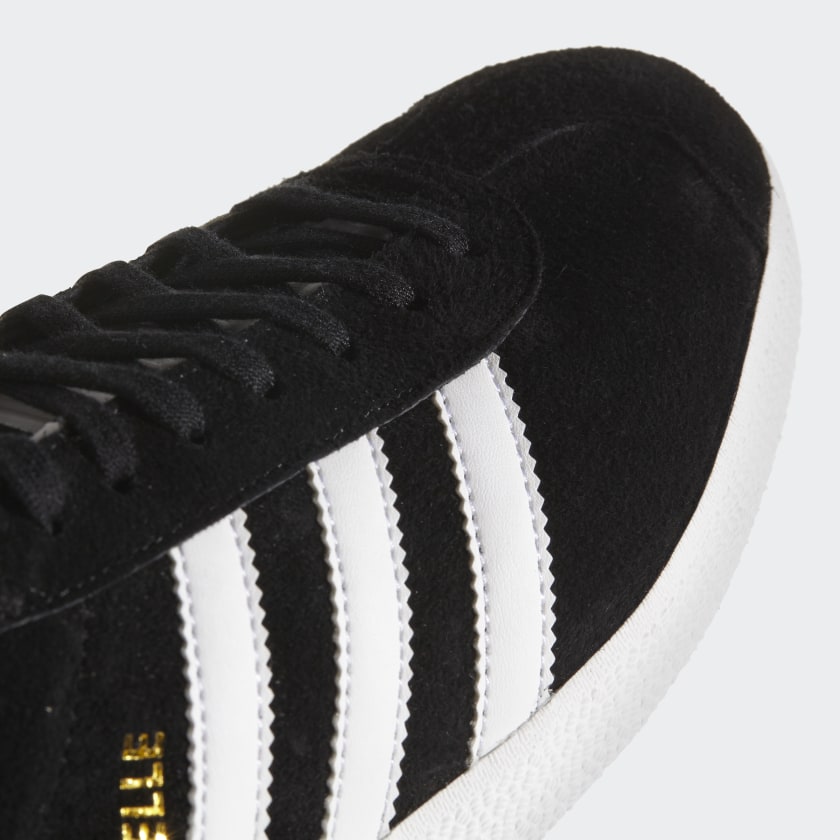 Scarpe Uomo ADIDAS Sneakers linea Gazelle in Nabuk colore Nero e Bianco