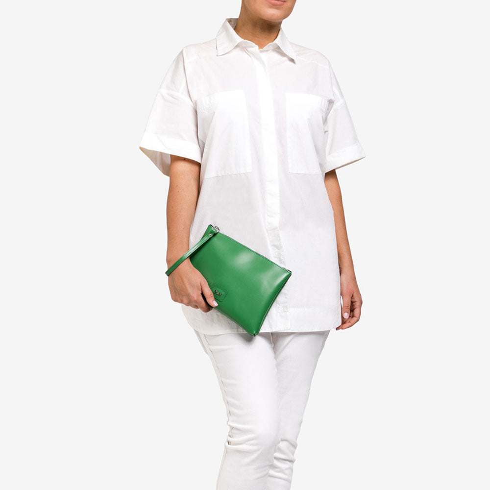 Pochette Donna a Mano Media GUM linea Color Family colore Verde