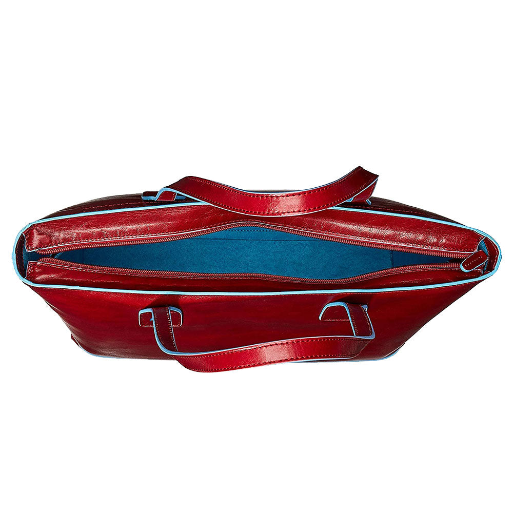 PIQUADRO BLUE SQUARE LINIE
Damentasche Shopping Bag aus rotem Leder mit iPad Mini-Halter - BD3336B2