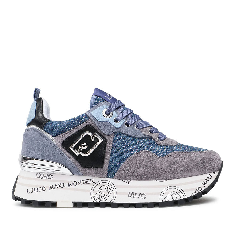 Scarpe Donna LIU JO Maxi Wonder 01 Sneakers Platform in Suede e