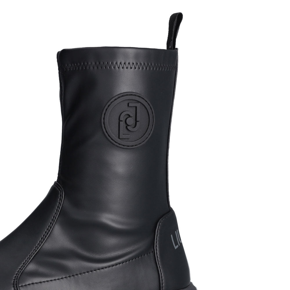 Scarpe Donna LIU JO Amazing 22 Stivaletti in Tessuto Stretch Nero