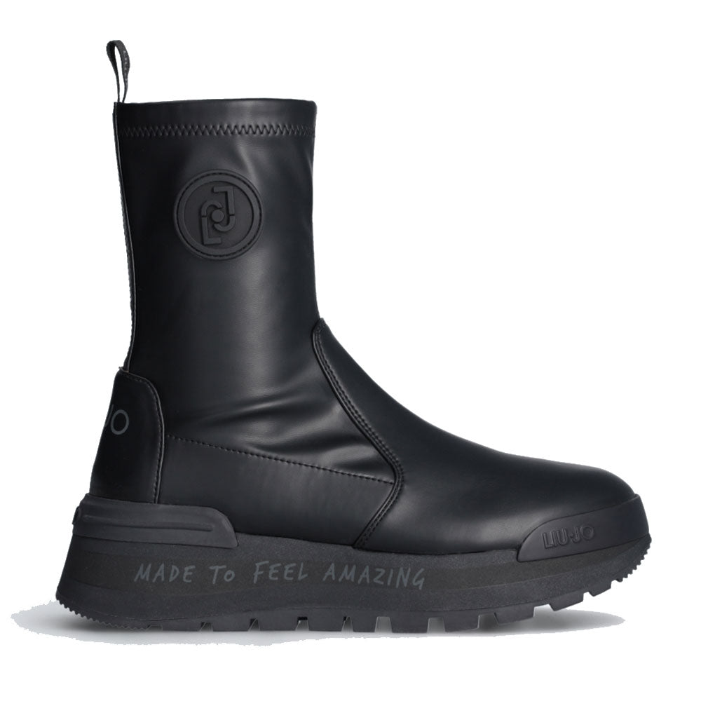 Scarpe Donna LIU JO Amazing 22 Stivaletti in Tessuto Stretch Nero