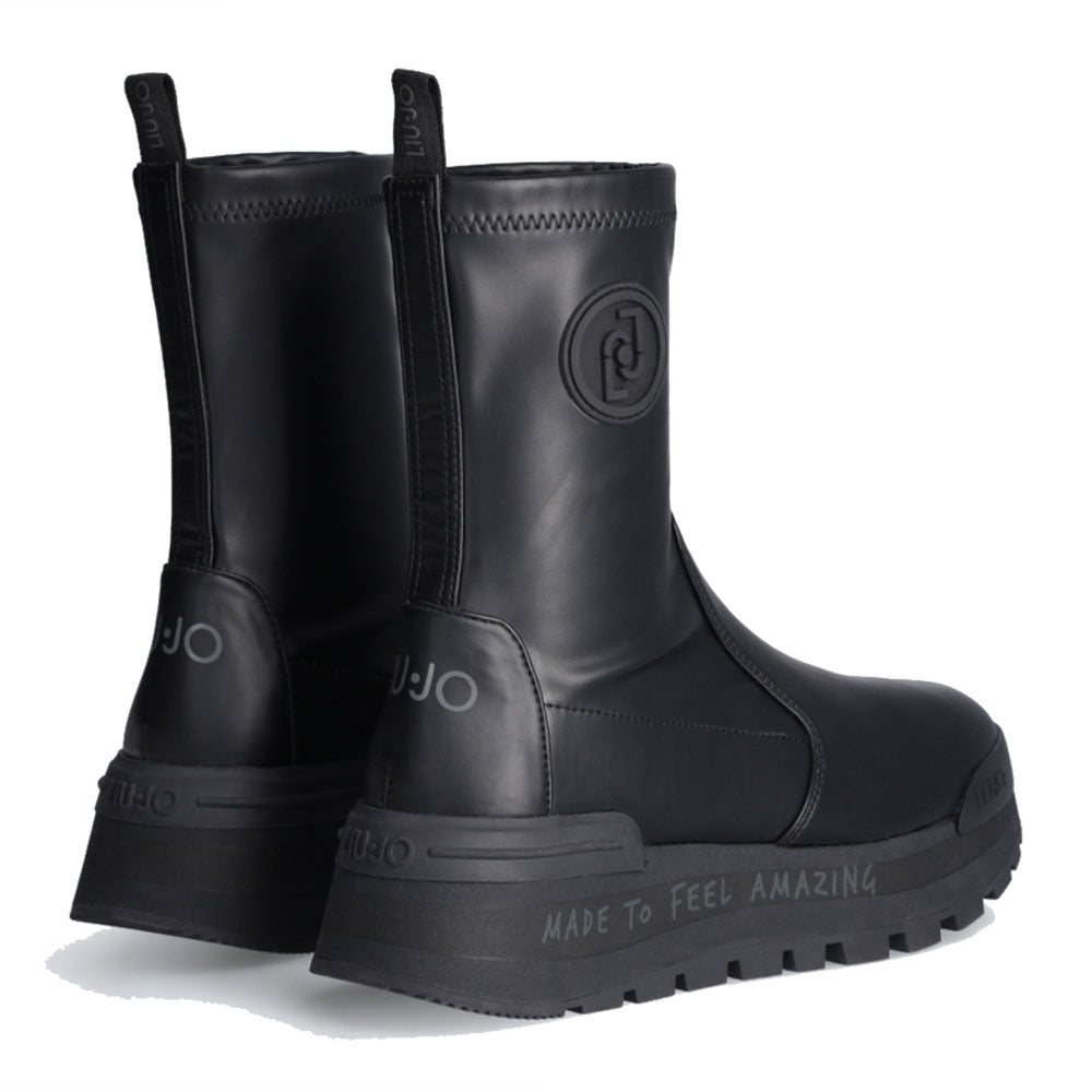 Scarpe Donna LIU JO Amazing 22 Stivaletti in Tessuto Stretch Nero