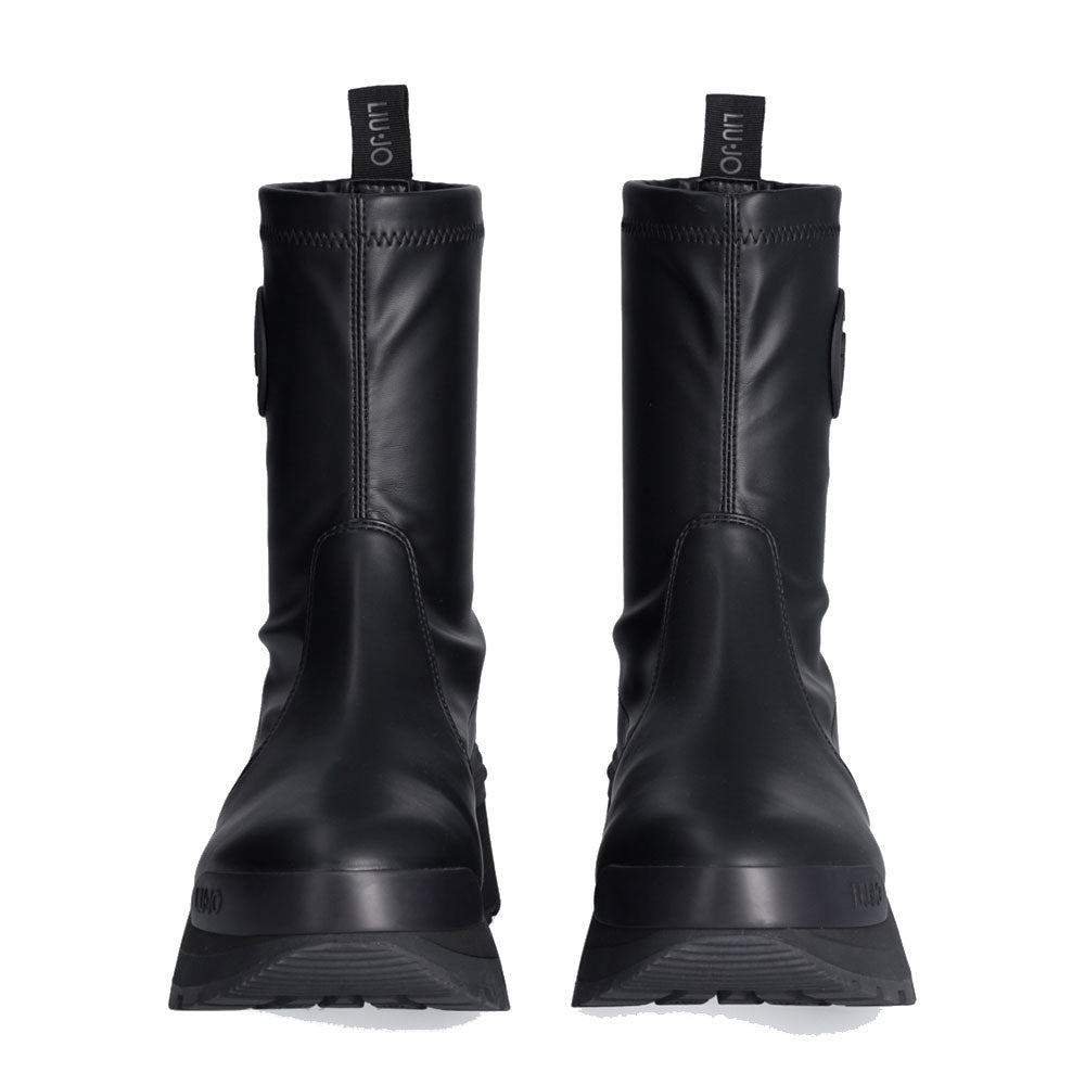 Scarpe Donna LIU JO Amazing 22 Stivaletti in Tessuto Stretch Nero