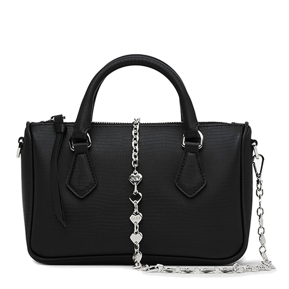 Borsa Donna a Mano con Tracolla GUM linea Heart Jewel colore Nero