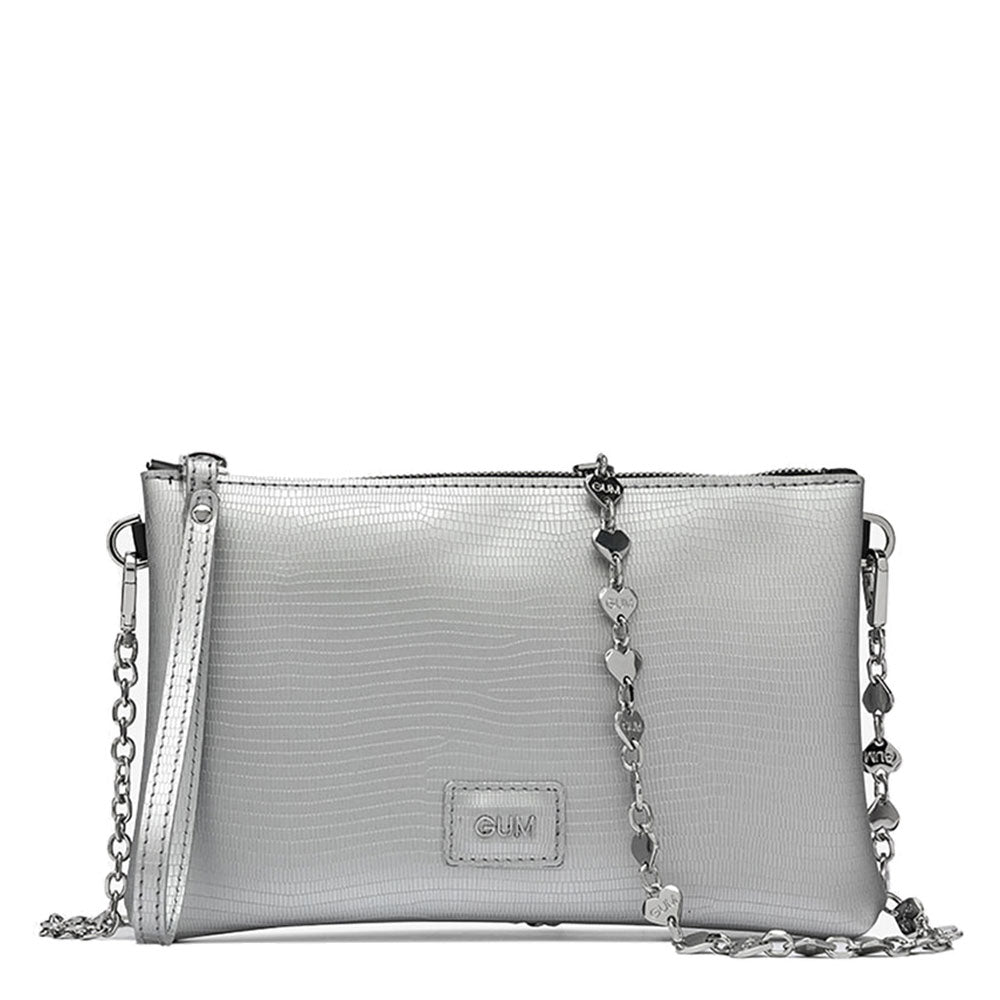 Borsa Donna a Tracolla Medium GUM linea Heart Jewel colore Argento