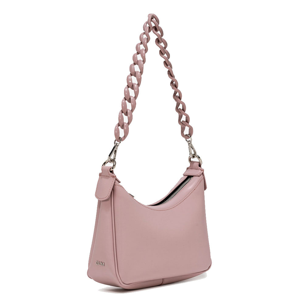 Borsa Donna a Spalla con Tracolla GUM Misura Media Linea Diva colore Bonbon