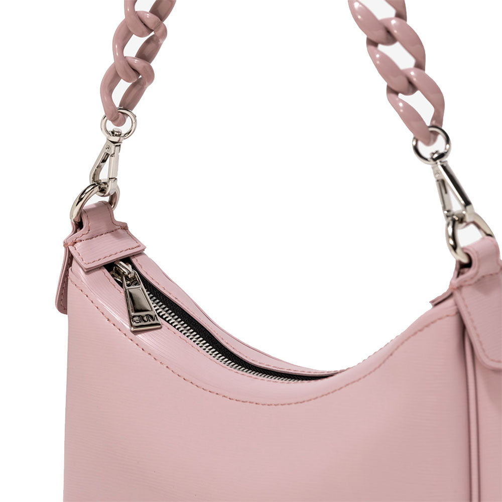 Borsa Donna a Spalla con Tracolla GUM Misura Media Linea Diva colore Bonbon