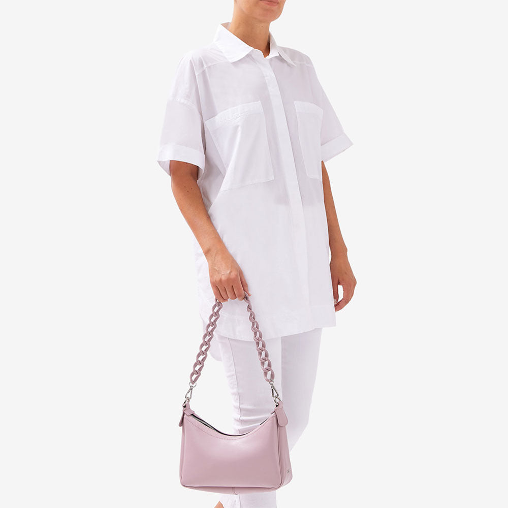Borsa Donna a Spalla con Tracolla GUM Misura Media Linea Diva colore Bonbon