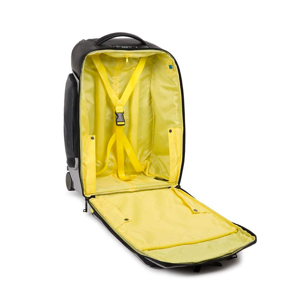 Trolley Cabina PIQUADRO con Portabilità a Zaino linea Bagmotig 2 Ruote Colore Grigio - Giallo - BV4817UB00BM