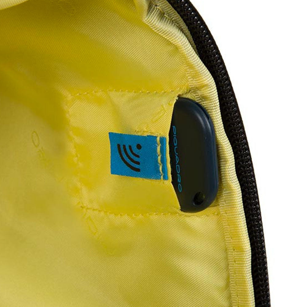 Trolley Cabina PIQUADRO con Portabilità a Zaino linea Bagmotig 2 Ruote Colore Grigio - Giallo - BV4817UB00BM