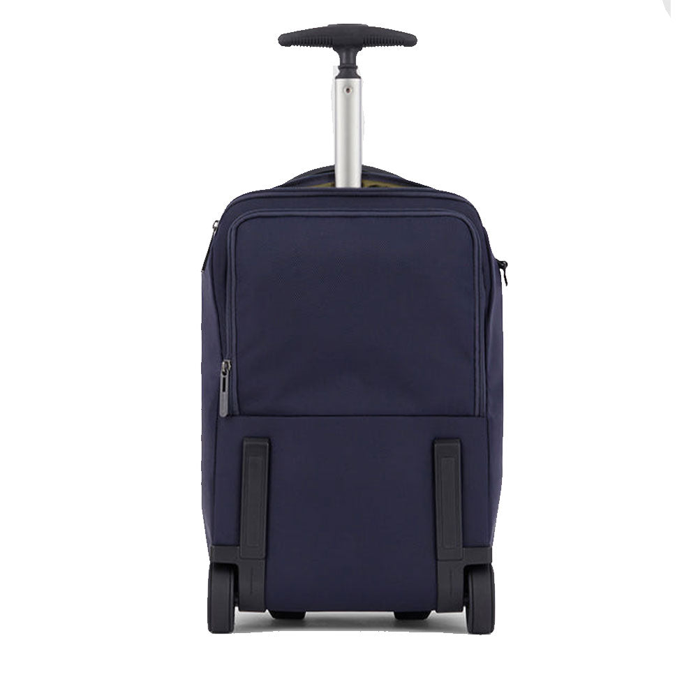 Trolley Cabina PIQUADRO con Portabilità a Zaino in Tessuto Riciclato linea Brief 2 Ruote Colore Blu - BV6270BR2