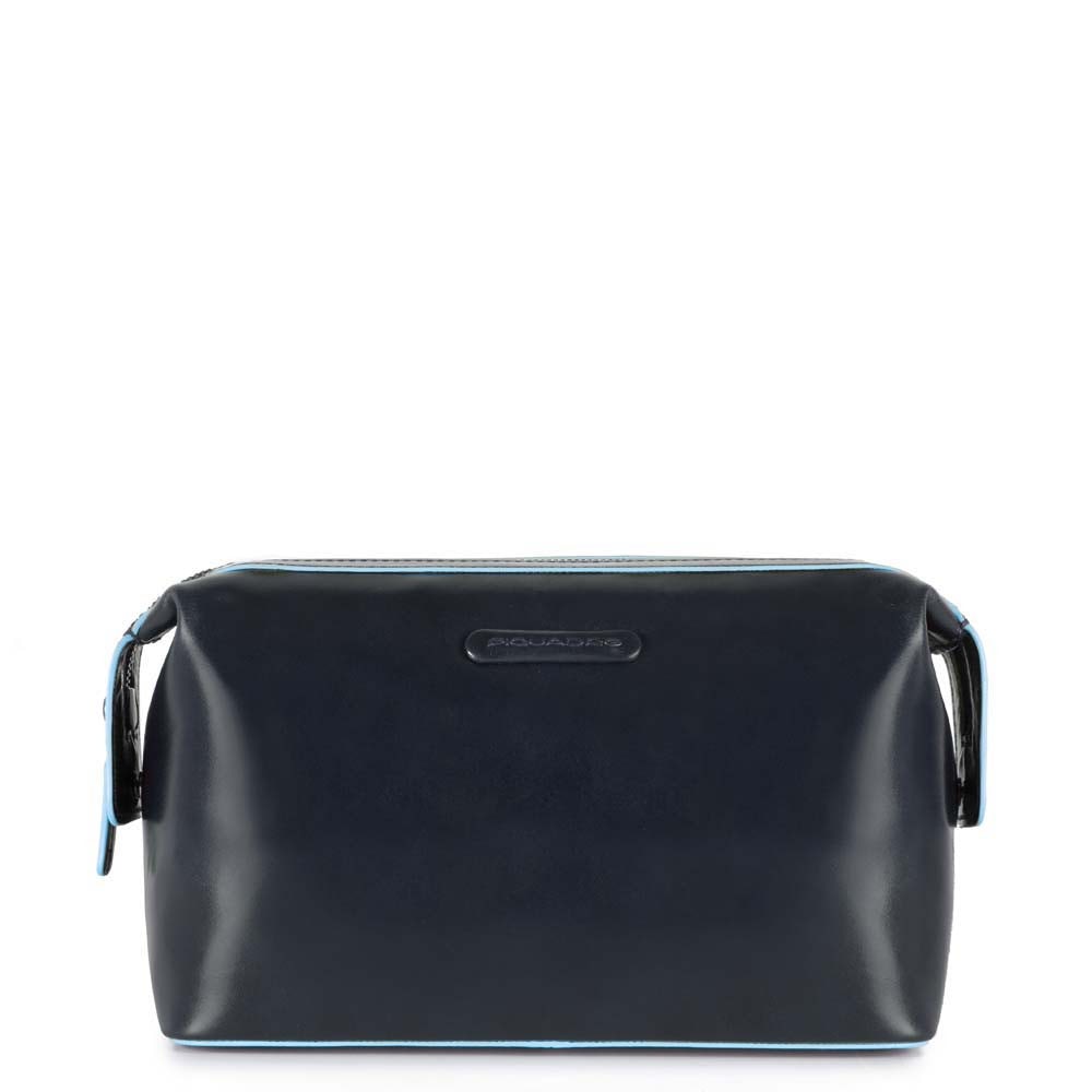 Necessaire PIQUADRO In Pelle Blu Linea Blue Square - BY3851B2