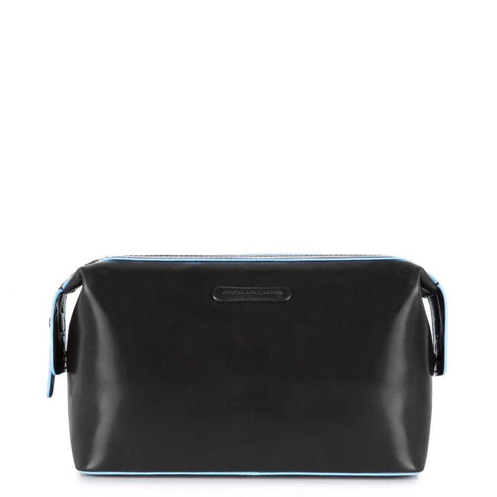 Necessaire PIQUADRO In Pelle Nera Linea Blue Square - BY3851B2