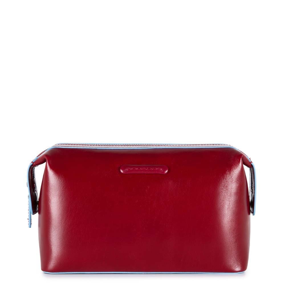 Necessaire PIQUADRO In Pelle Rossa Linea Blue Square - BY3851B2