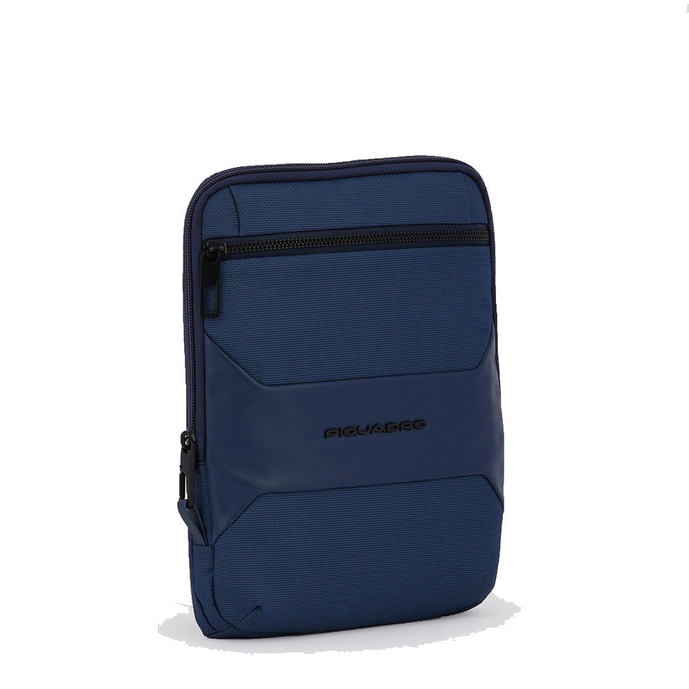 Borsello Uomo PIQUADRO in Tessuto Riciclato Blu Linea Gio Misura Grande- CA1816S124