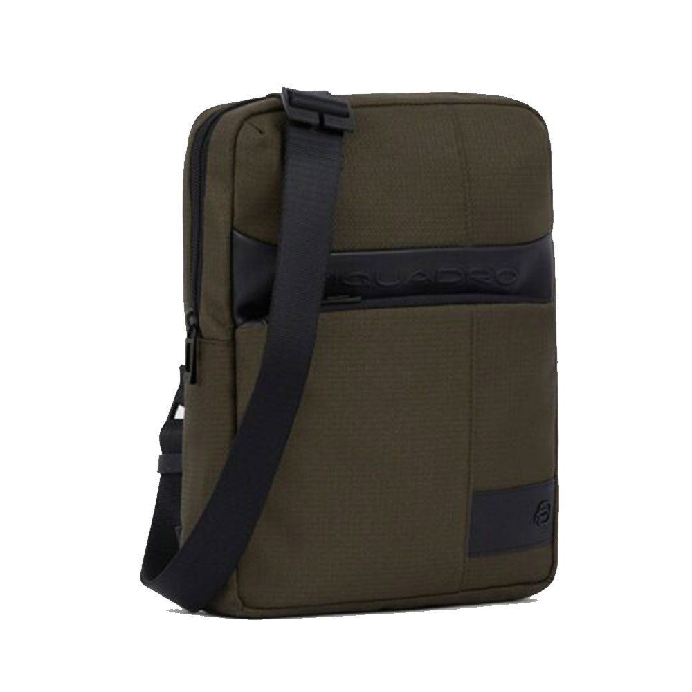 PIQUADRO Herrentasche aus grünem recyceltem Stoff Wollem Line – CA1816W129