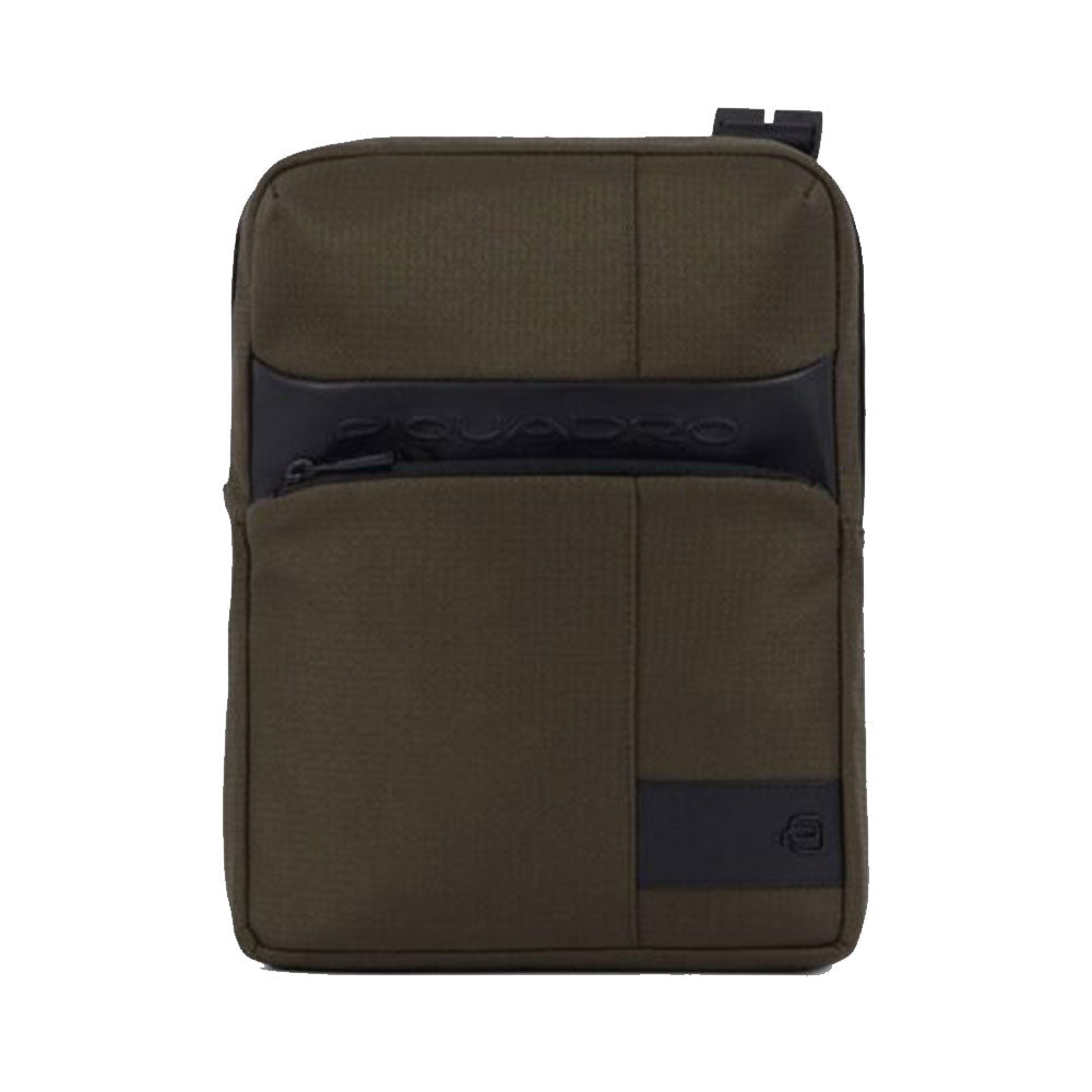 PIQUADRO Herrentasche aus grünem recyceltem Stoff Wollem Line – CA1816W129