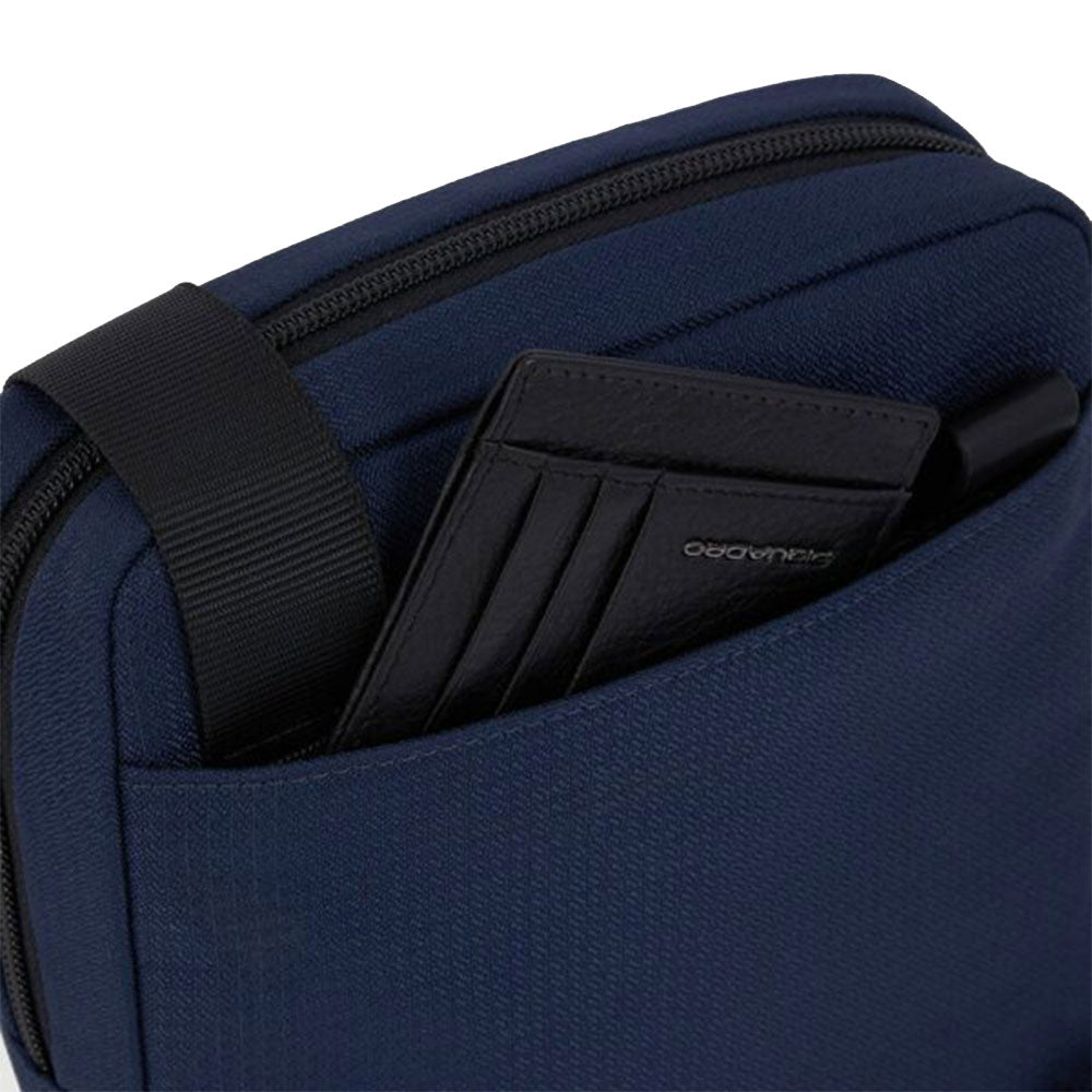 Borsello Uomo PIQUADRO in Tessuto Blu Linea Wollem - CA3084W129