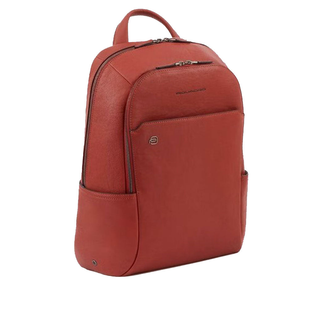 Zaino PIQUADRO Porta pc 14" e iPad in Pelle Colore Rosso Linea Black Square - CA3214B3