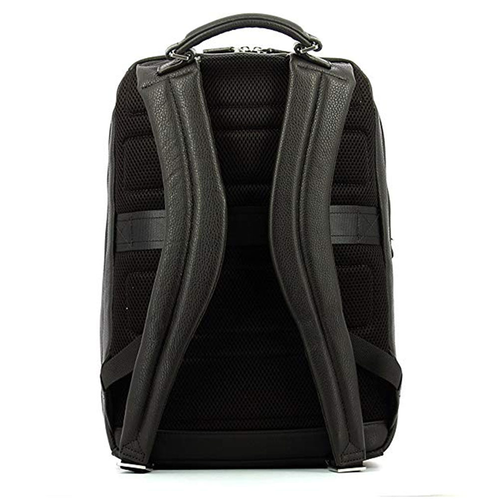 PIQUADRO Vibe Lederrucksack mit 15,6-Zoll-Computer- und Tablet-Halter – CA3772VI Schwarz