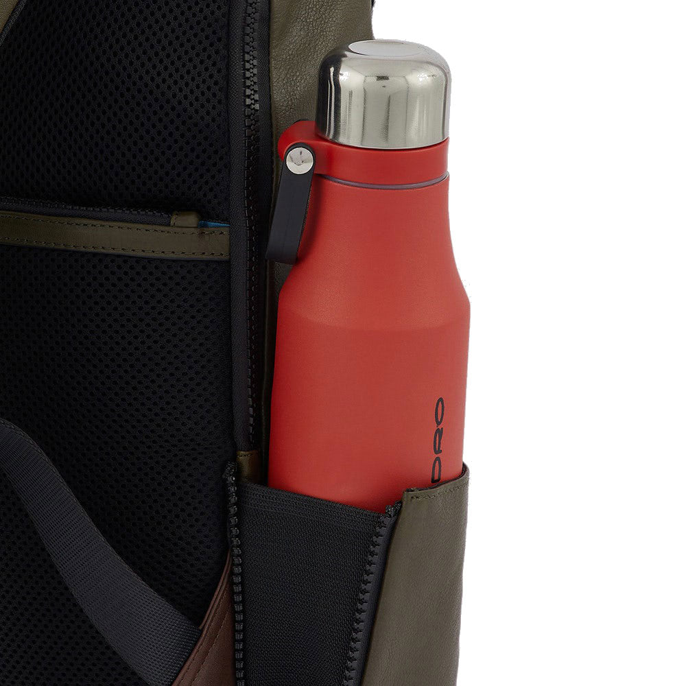 PIQUADRO Rucksack für 14" PC und Tablet aus Cuoio-Leder Harper Line - CA3869AP