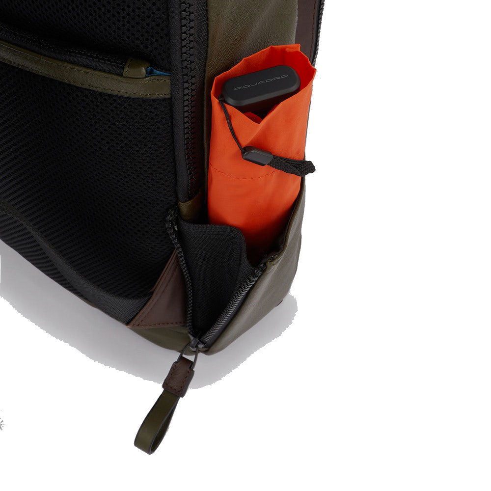 PIQUADRO Rucksack für 14" PC und Tablet aus Cuoio-Leder Harper Line - CA3869AP