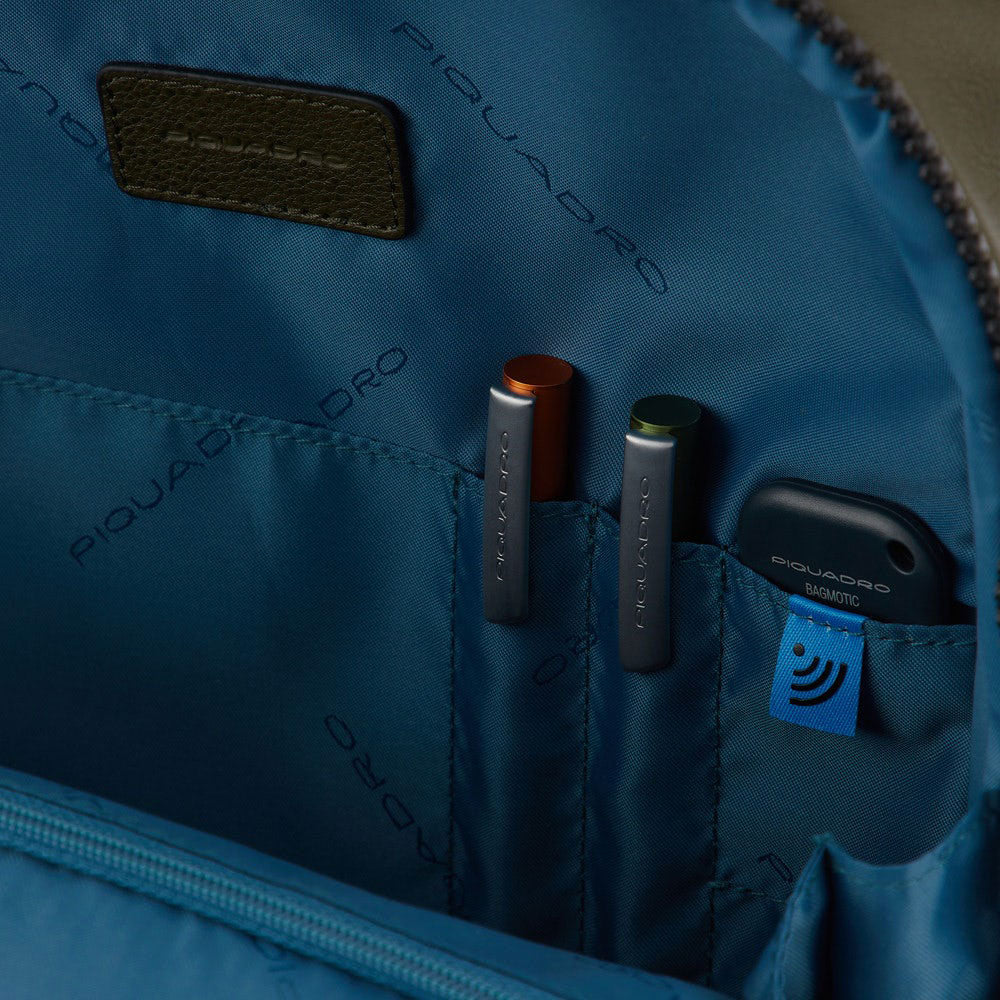 PIQUADRO Rucksack für 14" PC und Tablet aus Cuoio-Leder Harper Line - CA3869AP