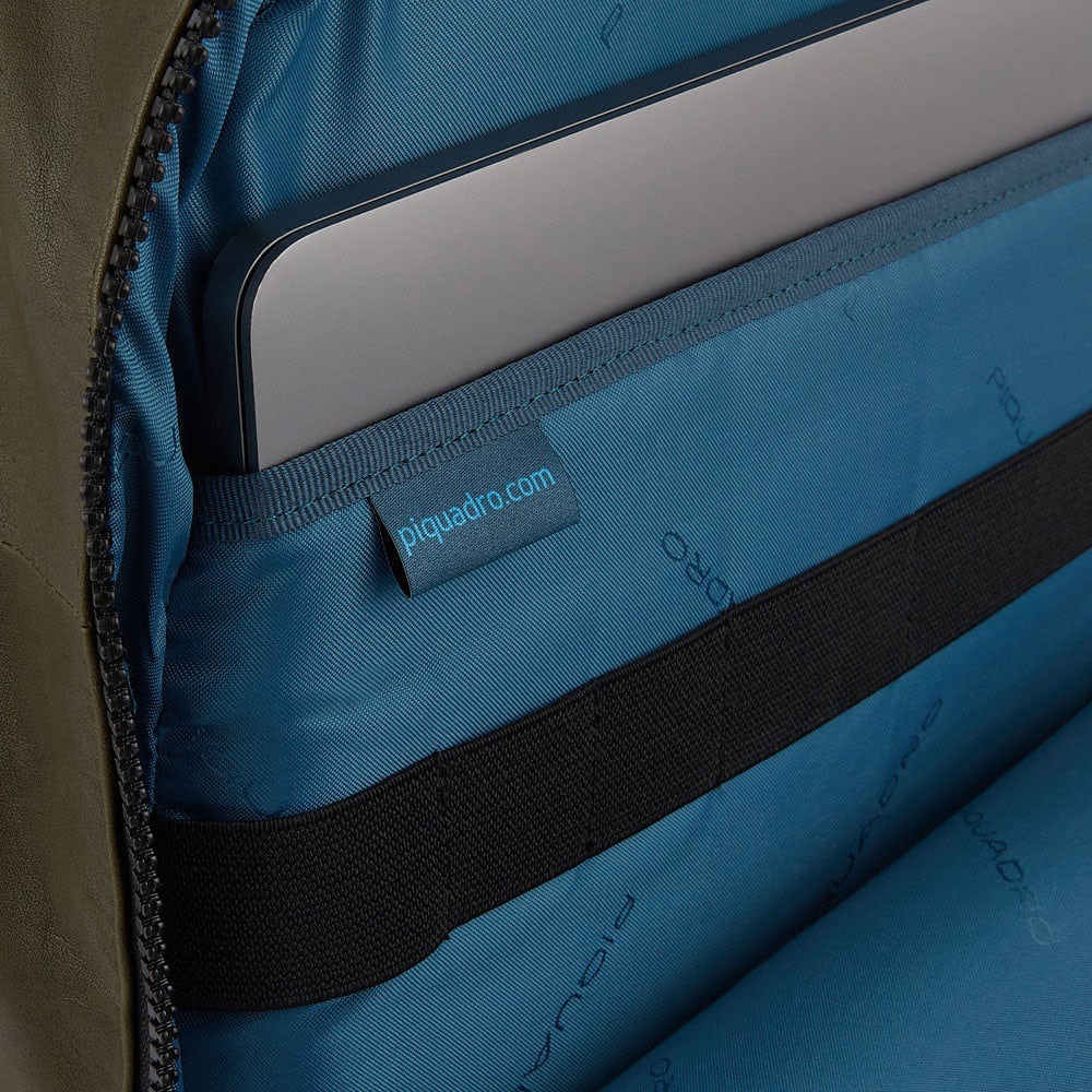 PIQUADRO Rucksack für 14" PC und Tablet aus Cuoio-Leder Harper Line - CA3869AP