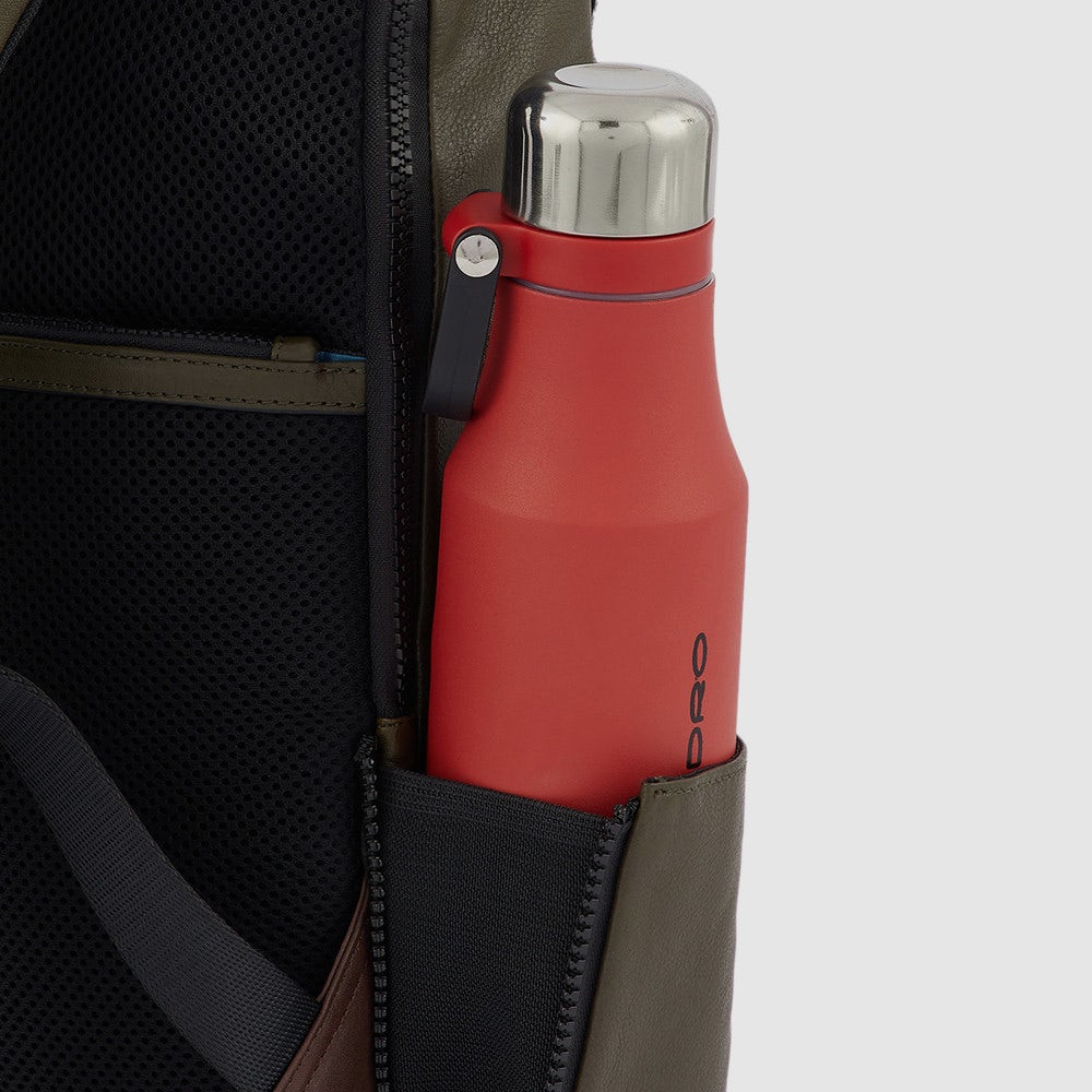 PIQUADRO Rucksack für 14" PC und Tablet aus gelbem Leder Harper Line - CA3869AP