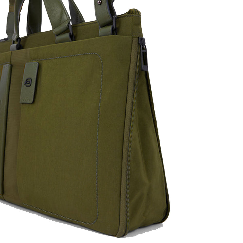 Cartella Sottile PIQUADRO in Tessuto Nero con Porta Pc 15" Linea P16S2 - CA4021P16S2