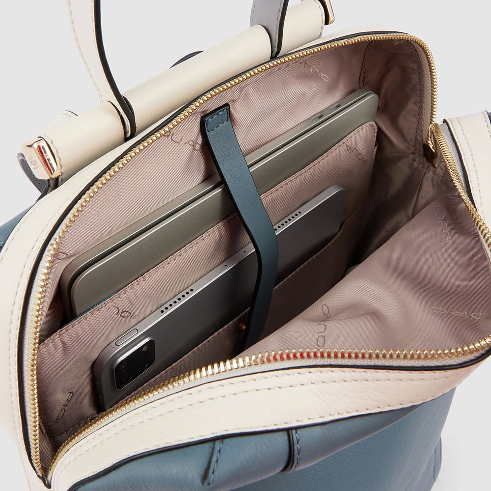 Zaino Donna PIQUADRO Porta Computer in Pelle Colore Marrone Linea Circle - CA4576W92