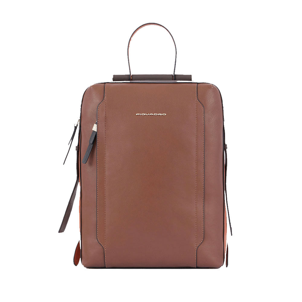 Zaino Donna PIQUADRO Porta Computer in Pelle Colore Marrone Linea Circle - CA4576W92