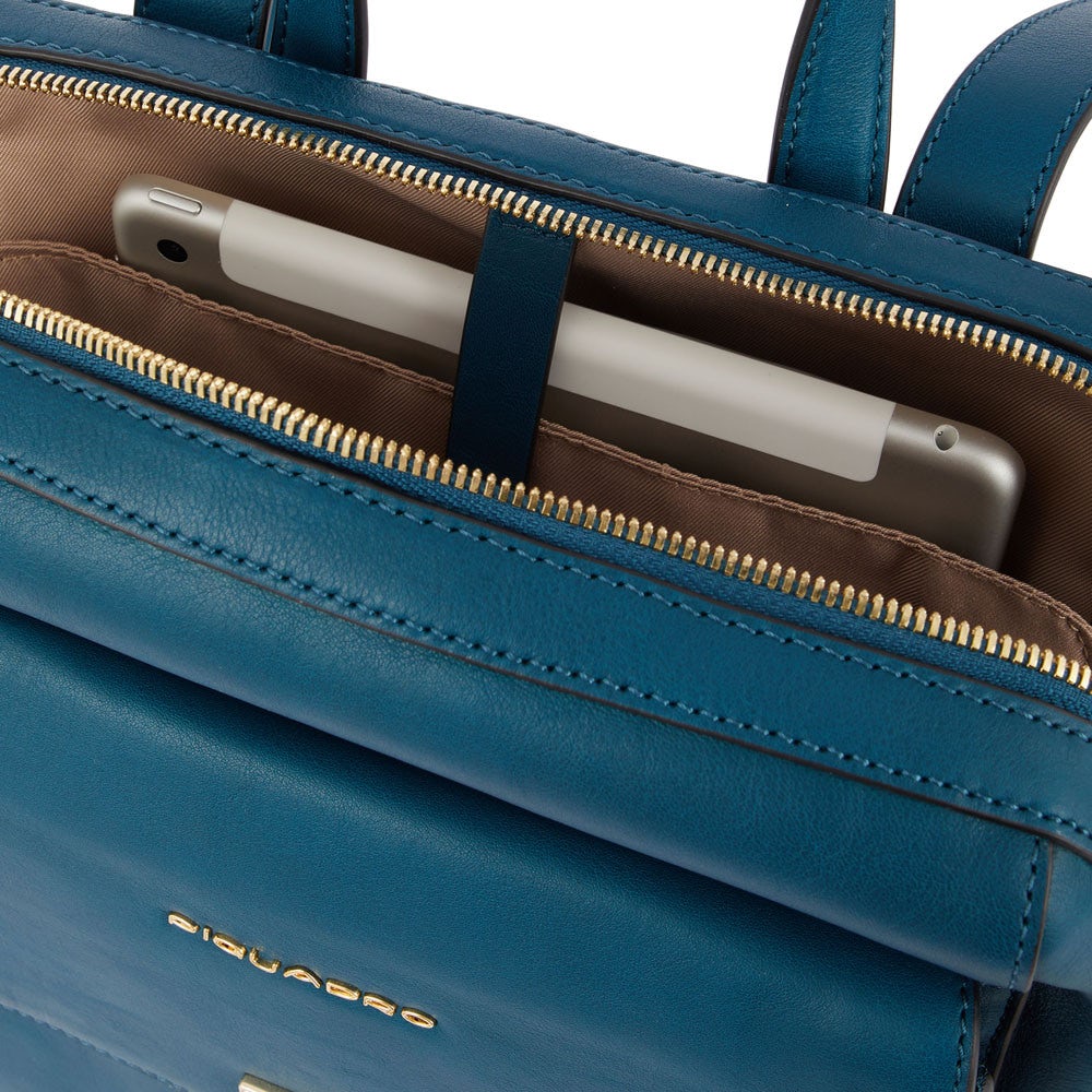 Zaino Donna Porta iPad PIQUADRO linea Dafne in Pelle color Cuoio CA5733DF