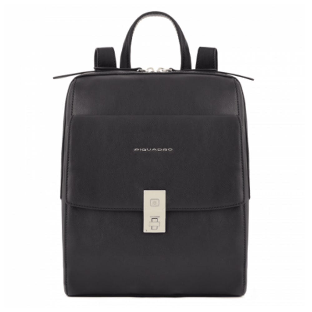 Zaino Donna Porta iPad PIQUADRO linea Dafne in Pelle Nera CA5733DF