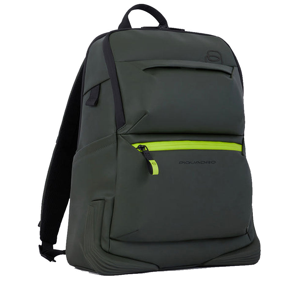 PIQUADRO Gummirucksack mit 14,00" PC-Halterung und iPad® Farbe Grün - CA5856C2OW