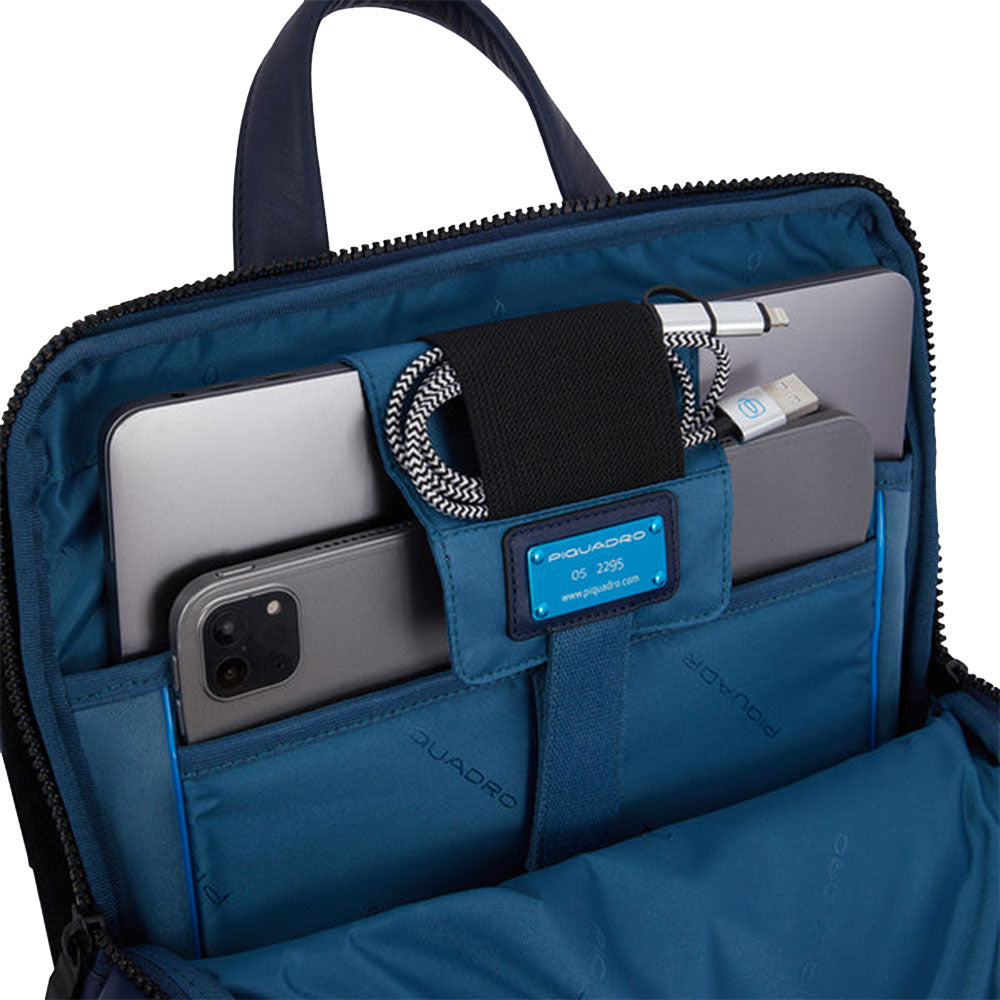 Zaino PIQUADRO Espandibile con porta Pc 14" in Pelle Gialla Linea Aye - CA5988W119