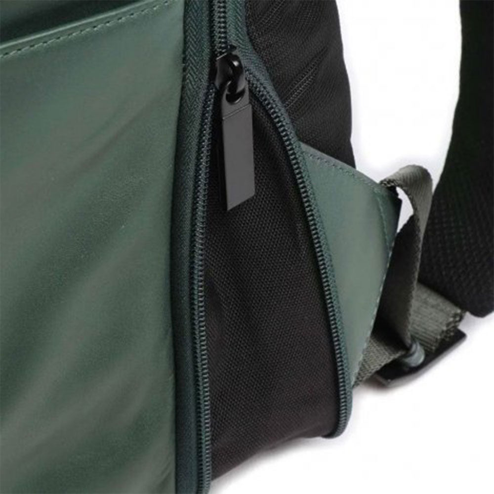 Zaino PIQUADRO Espandibile con porta Pc 14" in Pelle Verde Linea Aye - CA5988W119