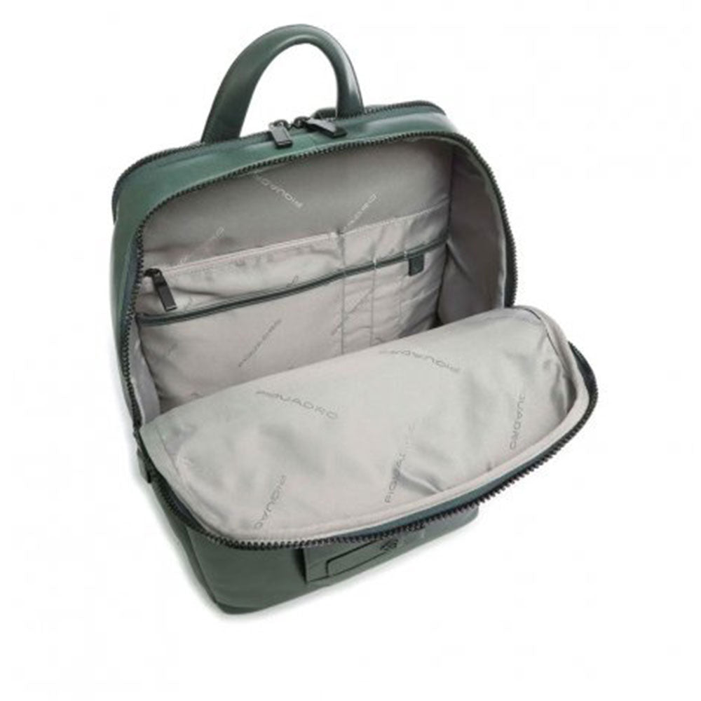 Zaino PIQUADRO Espandibile con porta Pc 14" in Pelle Verde Linea Aye - CA5988W119
