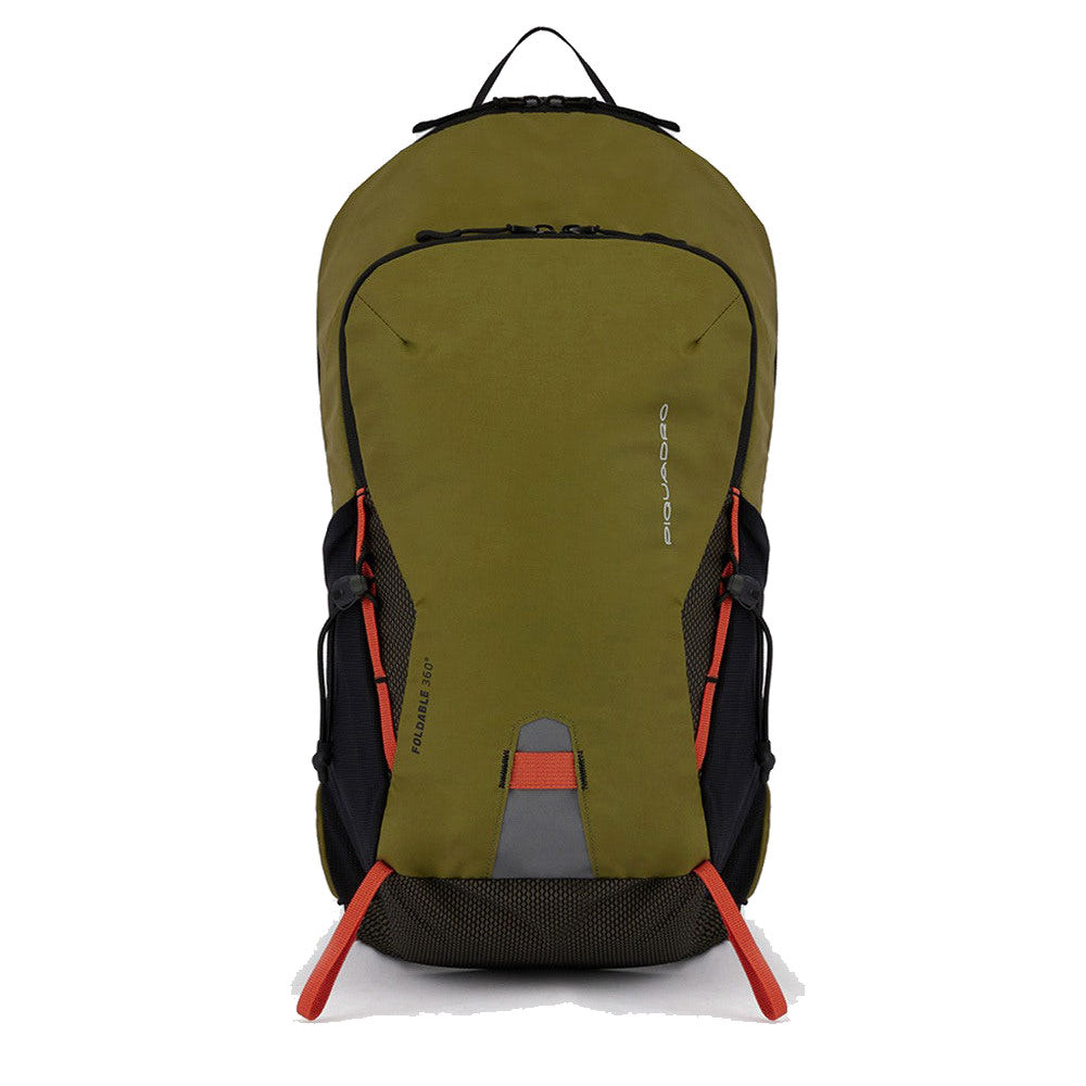 Zaino PIQUADRO Pieghevole porta PC 14" in Nylon Riciclato Linea Foldable Colore Verde Militare - CA6006FLD