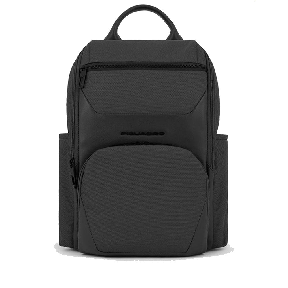 Zaino PIQUADRO porta PC 13,3" in Nylon Riciclato Linea Gio Colore Nero - CA6013S124