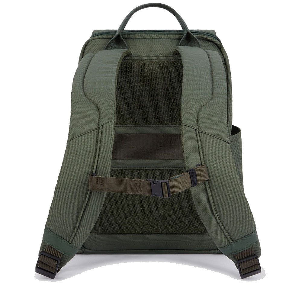 Zaino PIQUADRO porta PC 13,3" in Nylon Riciclato Linea Gio Colore Verde - CA6013S124
