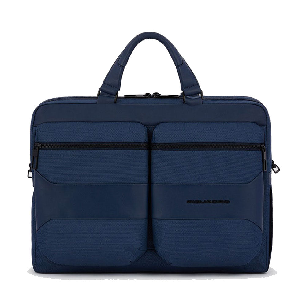 Cartella Porta Pc 15,6" PIQUADRO in Tessuto Riciclato Blu Linea Gio - CA6017S124