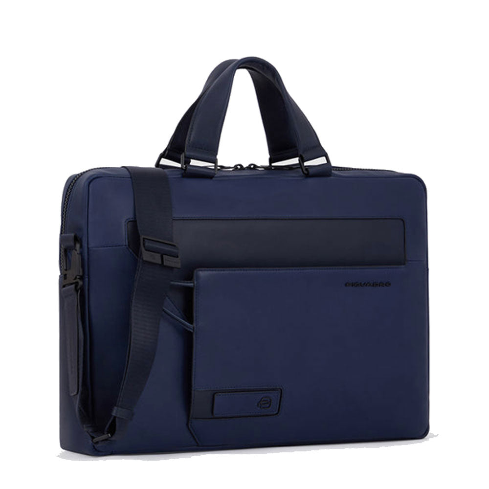 Cartella Porta Pc 15,6" PIQUADRO in Pelle Blu Linea Aye - CA6203W119