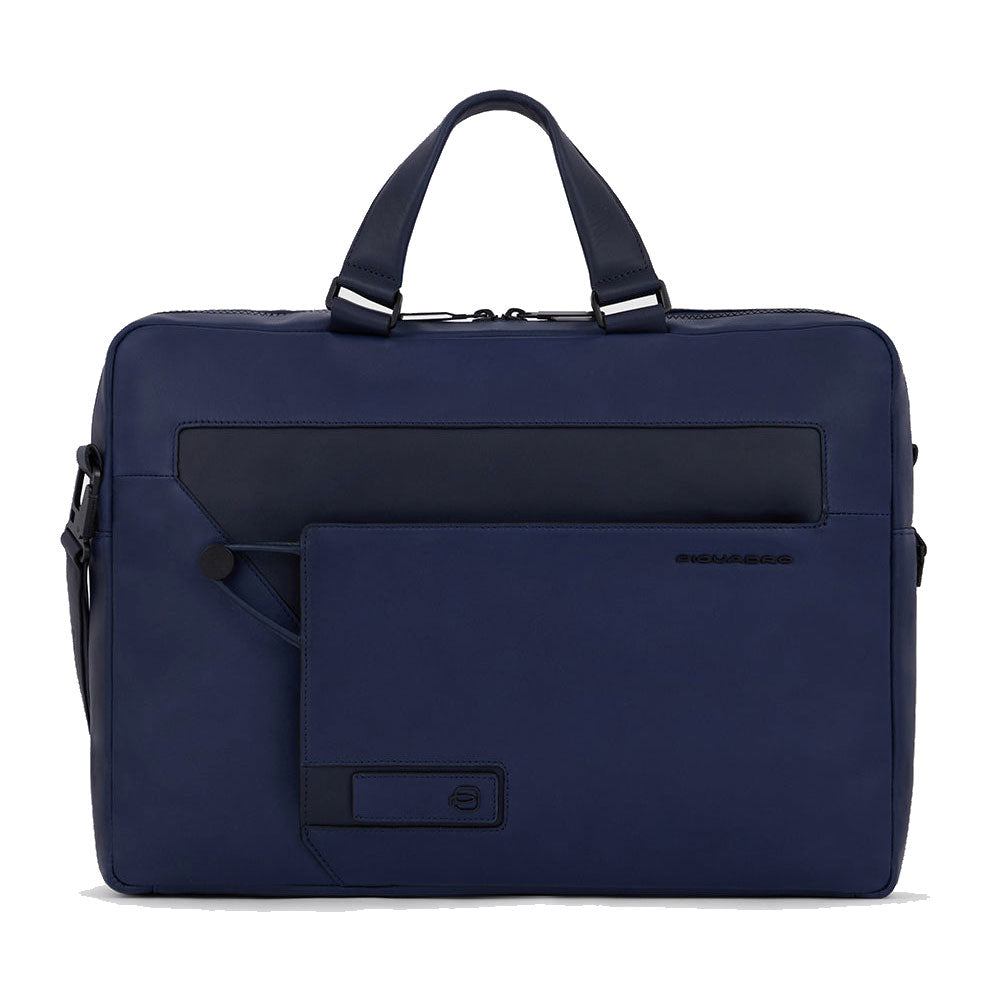 Cartella Porta Pc 15,6" PIQUADRO in Pelle Blu Linea Aye - CA6203W119