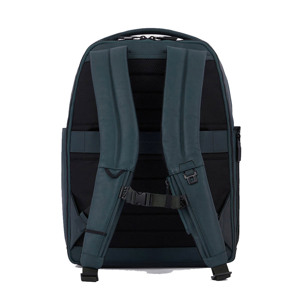 PIQUADRO Rucksack für 15,6-Zoll-PC aus grünem Leder Aye Line – CA6206W119