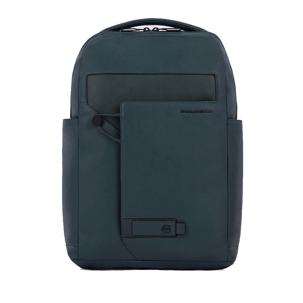 PIQUADRO Rucksack für 15,6-Zoll-PC aus grünem Leder Aye Line – CA6206W119